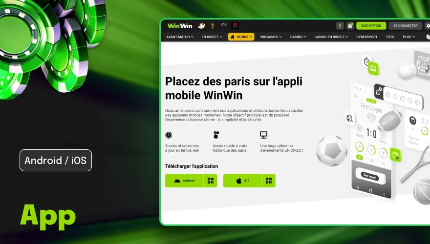 Application WinWin pour Android et iOS