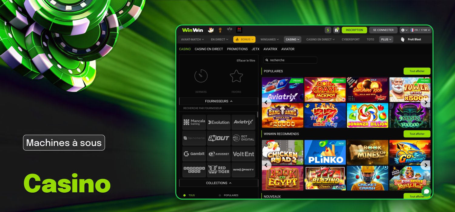 jeux de casino populaires pour les utilisateurs