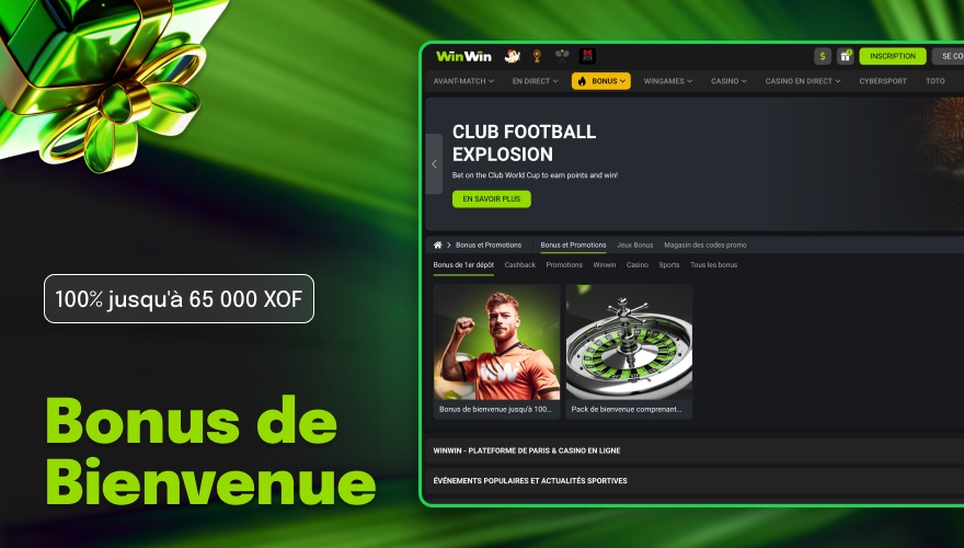 prime de bienvenue pour les nouveaux utilisateurs du casino